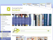 Tablet Screenshot of evangelischerbuchpreis.de